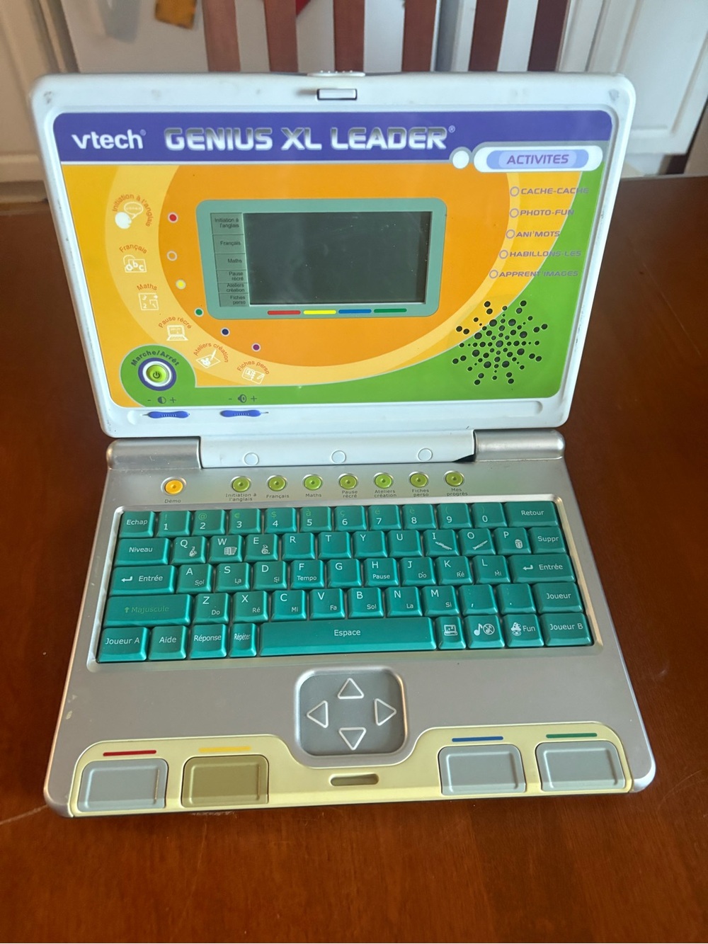 VTech Genius XL Leader Kids Learning Laptop - Teal & White